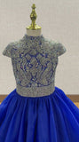 Best Beauty Little Girls Stunning Royal Blue Prom Dress - ToddlerPageantDress