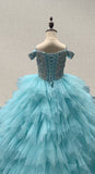 Custom Teenage Girls Mint Stunning Ball Gown - ToddlerPageantDress