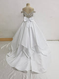 Stunning Beaded Bodice Little Girls Evening Gown - ToddlerPageantDress