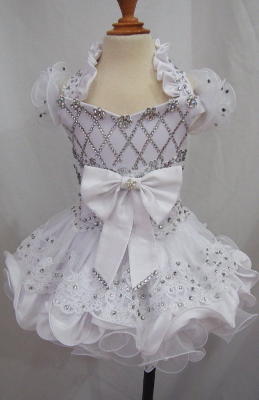 16 color avalible - Infant/toddler/baby/children/kids glitz Girl's Pageant Dress size1~4T G181 - ToddlerPageantDress
