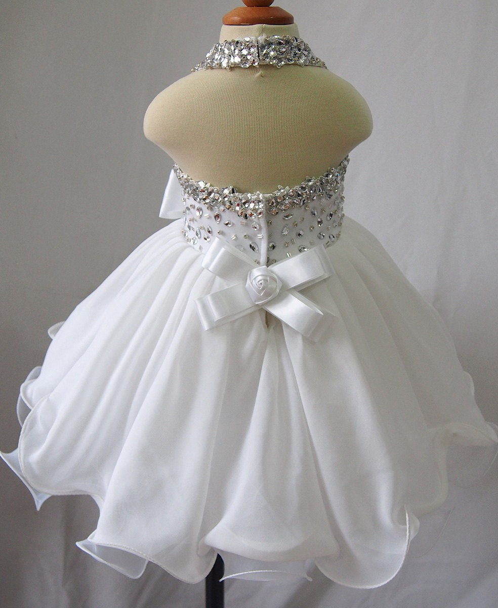 16 color ---Infant/toddler/baby/children/kids Girl's glitz Pageant Gown - ToddlerPageantDress