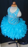 16 color - Infant/toddler/baby/children/kids Girl's Glitz Pageant Dress/clothing 1~4T G047 - 2 - ToddlerPageantDress