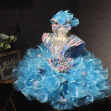 2024 Infant/toddler/baby/children/kids glitz Girl's Baby Doll Pageant Dress