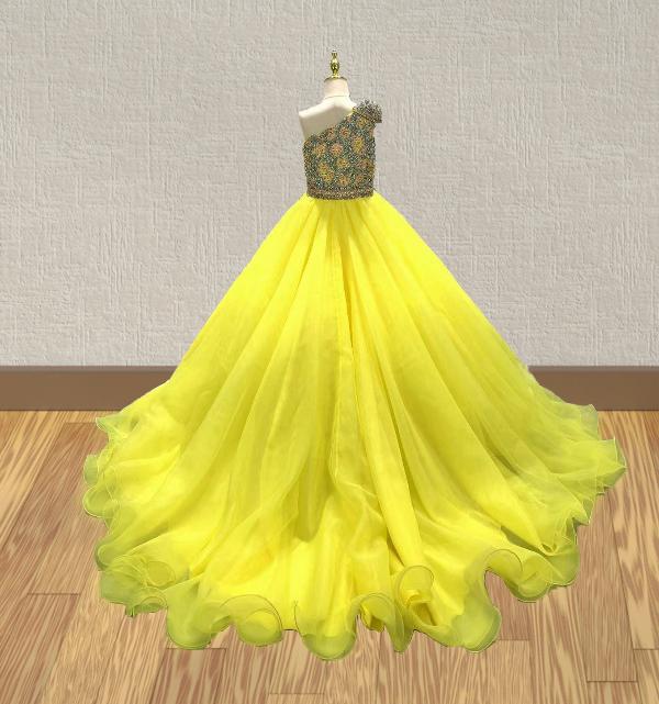 Beauty Beaded Bodice Kids Stunning Ball Gown - ToddlerPageantDress