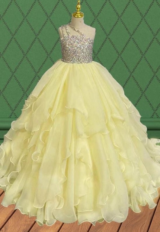 Best Beaauty Little Child Stunning Evening Dress - ToddlerPageantDress