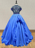 Best Beauty Cap Sleeve Gougeous Youth Formal Dress - ToddlerPageantDress