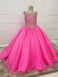 Best Beauty Glitz Little Girl Pink Ball Gown - ToddlerPageantDress
