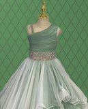 Custom Little Child Pageant Dress with Beaded Bodice - ToddlerPageantDress