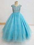 Custom Sparkly Beauty Kids Ball Gown For Teens - ToddlerPageantDress