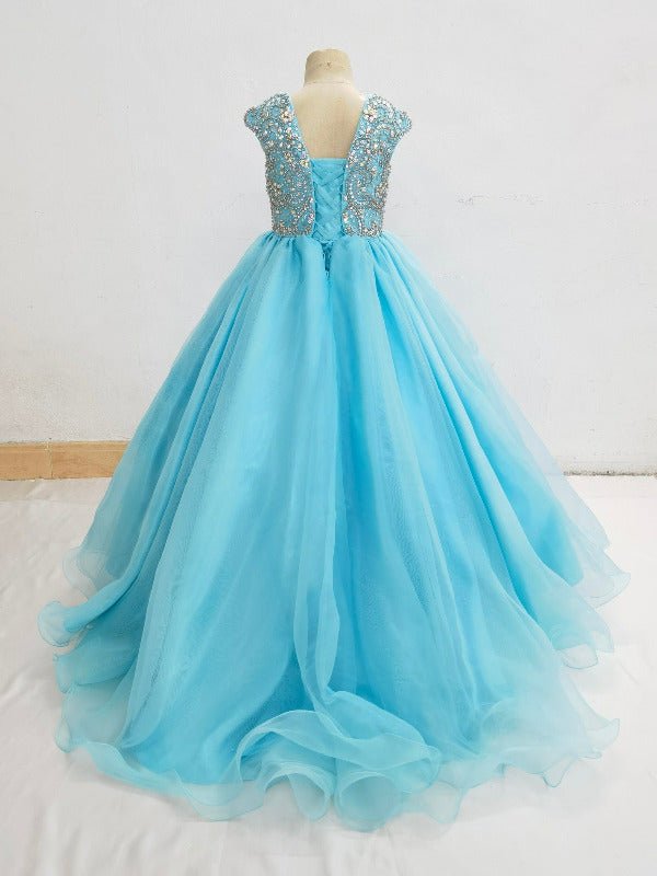 Custom Sparkly Beauty Kids Ball Gown For Teens - ToddlerPageantDress
