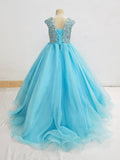 Custom Sparkly Beauty Kids Ball Gown For Teens - ToddlerPageantDress