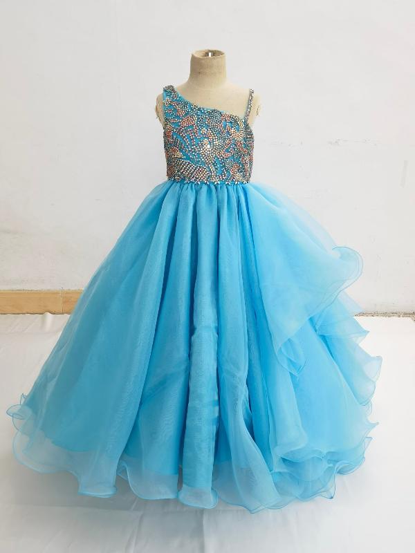 Fast Shipping Little GIrls Stunning Prom Couture - ToddlerPageantDress
