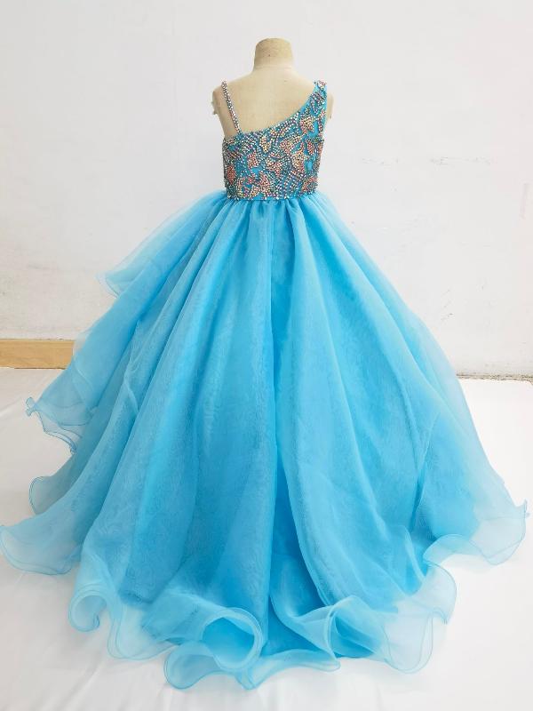 Fast Shipping Little GIrls Stunning Prom Couture - ToddlerPageantDress