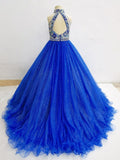 Glitzy Beaded Bodice Little Girls Royal Gorgeous Gowns - ToddlerPageantDress