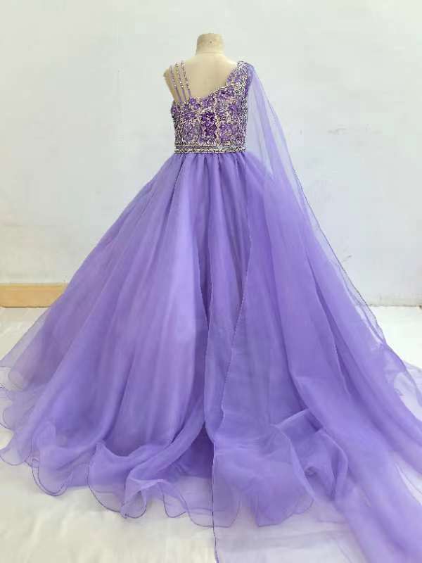 Gorgeous Beaded Bodice Preteens Long Pageant Dress - ToddlerPageantDress