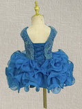 Gorgeous Little Girls Sparkly Cupcake Pageant Gown - ToddlerPageantDress
