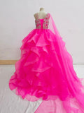 Gorgeous Little Princess Stunning Evening Dress with Cape - ToddlerPageantDress