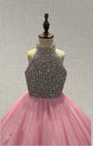 Gorgeous Pink Youth Formal Dress with Sparkly Bodice - ToddlerPageantDress
