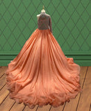 Little Child's One Shoulder Sparkly Prom Gown - ToddlerPageantDress