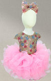 Little GIrls Gorgeous Pink Cupcake Pageant Dress - ToddlerPageantDress