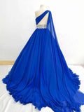 Miss Teens Royal Blue Elegant Evening Gown - ToddlerPageantDress