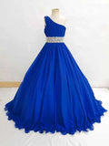 Miss Teens Royal Blue Elegant Evening Gown - ToddlerPageantDress