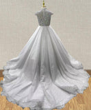 Miss Teens White Prom Couture with Glitz Beaded Bodice - ToddlerPageantDress