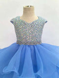 Sparkly Beaded Bodice Ball Gown for Teenage Girl - ToddlerPageantDress