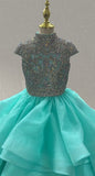 Sparkly Beaded Bodice Stunning Long Prom Gown - ToddlerPageantDress