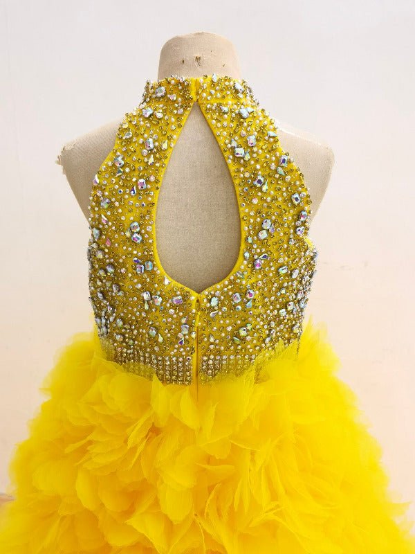 Sparkly Young Girls Beauty Stylish Prom Pageant Couture - ToddlerPageantDress
