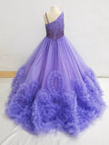 Stunning Beaded Bodice Little Girls Long Prom Dress - ToddlerPageantDress