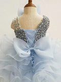 Stylish Little Girls Sparkly Pageant Cupcake Gowns - ToddlerPageantDress