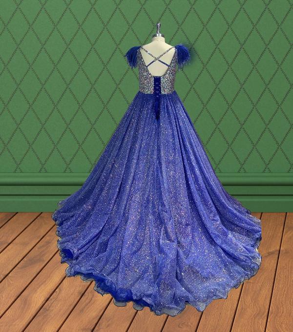 Teen and Miss Stunning Glitter Pageant Dress - ToddlerPageantDress