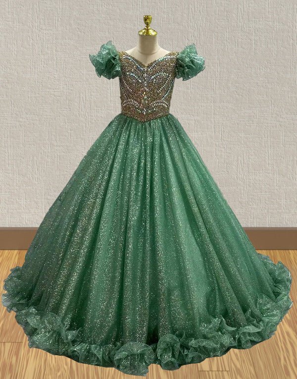 Tween Sparkly Pageant Dress for Miss High School America - ToddlerPageantDress