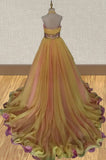 Young Girls Halter Colorful Stunning Pageant Dress - ToddlerPageantDress