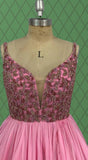 Young Girls Pageant Dress with Sparkly Beaded Bodice - ToddlerPageantDress