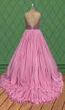 Young Girls Pageant Dress with Sparkly Beaded Bodice - ToddlerPageantDress