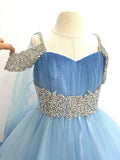 Young Girls Stunning Colorful Glitz Evening Gown - ToddlerPageantDress