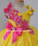 Infant/toddler/baby/children/kids/Newborn Glitz Girl's Pageant Dress G079A - ToddlerPageantDress