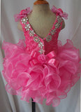 Custom Made Little Girls Glitz Pageant Dress - ToddlerPageantDress