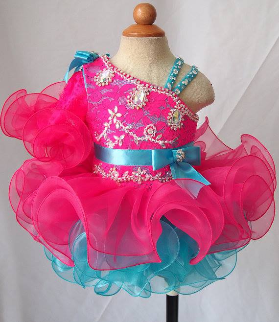 Little Miss/Baby Girl/Toddler/Infant/Newborn Cupcake Pageant Dress - ToddlerPageantDress