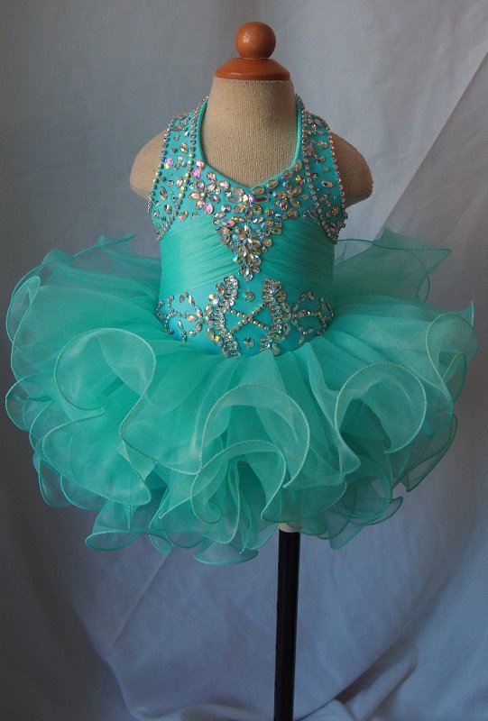 16 color avalible - Infant/toddler/baby/children/kids glitz Girl's Pageant Dress - ToddlerPageantDress