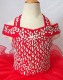 16 color - Halter Infant/toddler/baby/children/kids Girl's Nations Pageant Dress - ToddlerPageantDress