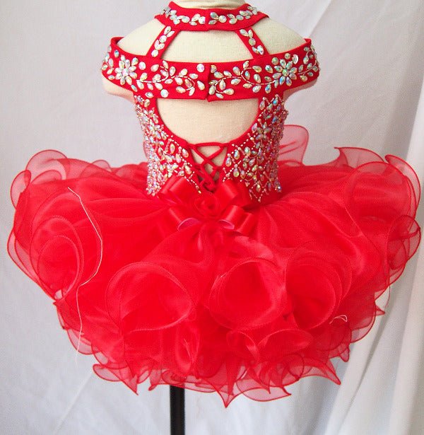 16 color - Halter Infant/toddler/baby/children/kids Girl's Nations Pageant Dress - ToddlerPageantDress