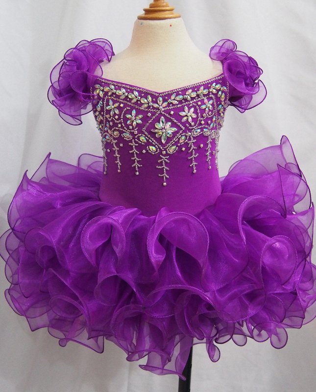 16 color - Infant/toddler/baby/children/kids doll style Girl's Pageant Dress - ToddlerPageantDress