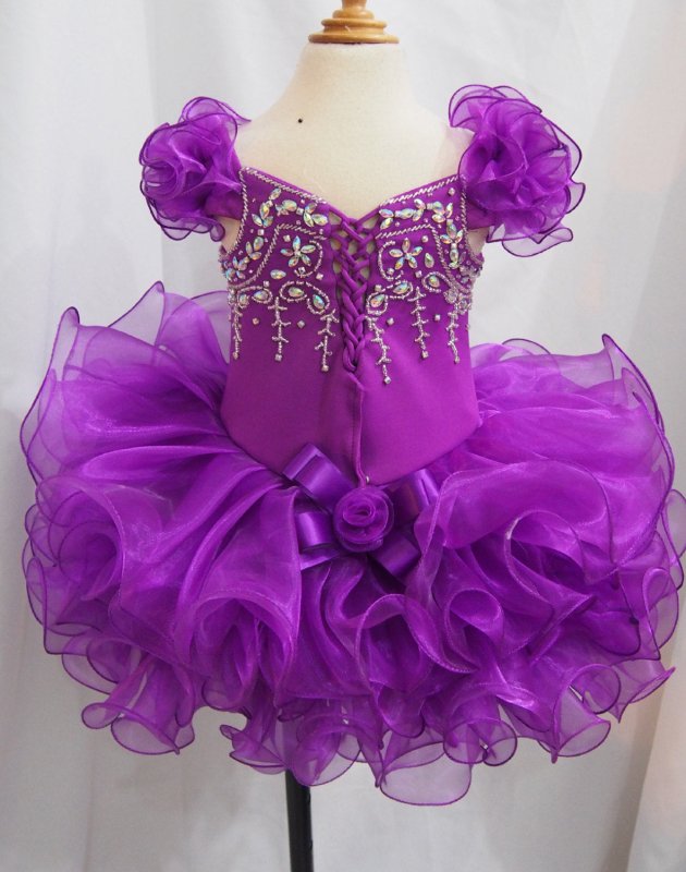16 color - Infant/toddler/baby/children/kids doll style Girl's Pageant Dress - ToddlerPageantDress