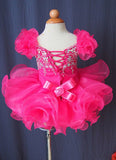 16 color - Infant/toddler/baby/children/kids doll style Girl's Pageant Dress G053 - 2 - ToddlerPageantDress