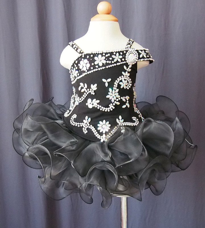 16 Color - Infant/toddler/baby/children/kids glitz Girl's Pageant Dress - ToddlerPageantDress