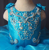 16 Colors - Infant/toddler/baby/children/kids/newborn Girl's Pageant Gown 1~4T G090 - 1 - ToddlerPageantDress