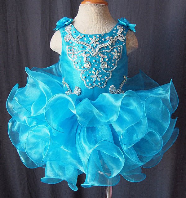 16 Colors - Infant/toddler/baby/children/kids/newborn Girl's Pageant Gown 1~4T G090 - 1 - ToddlerPageantDress